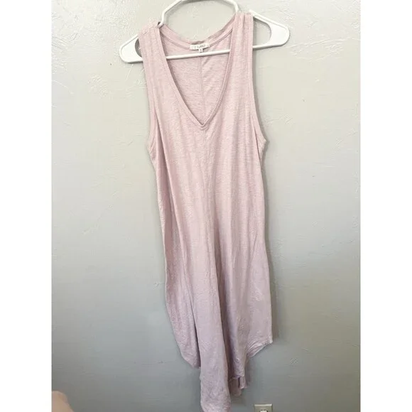 Z Supply Dress Women Medium Tank Lounge Sleeveless V-Neck Handkerchief Evereve - Picture 2 of 10